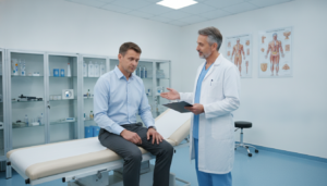 erezione durante visita urologica