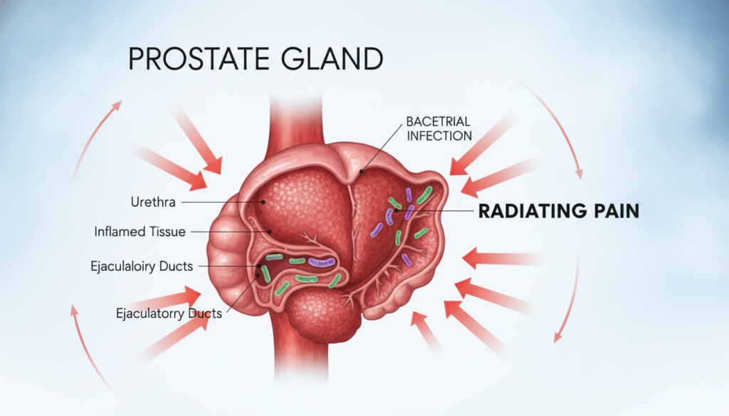cause dolore prostata e infezione batterica