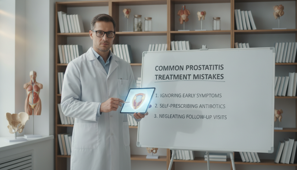 errori comuni trattamento prostatite