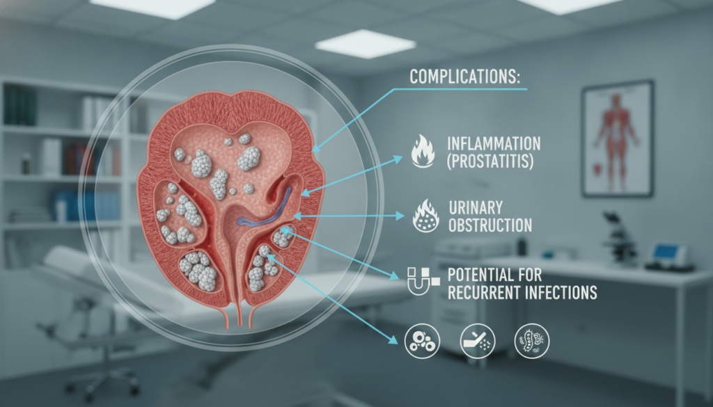 complicazioni prostatiche associate alle calcificazioni